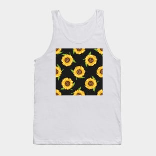 Sunflower Pattern Tank Top